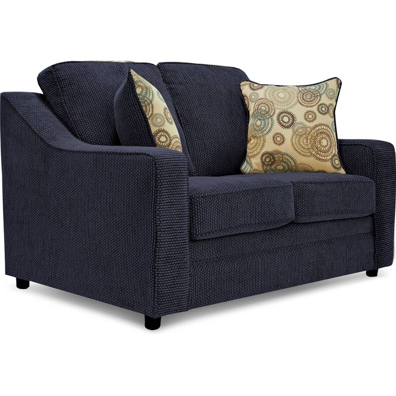 Clark Loveseat Dark Blue - True Seating
