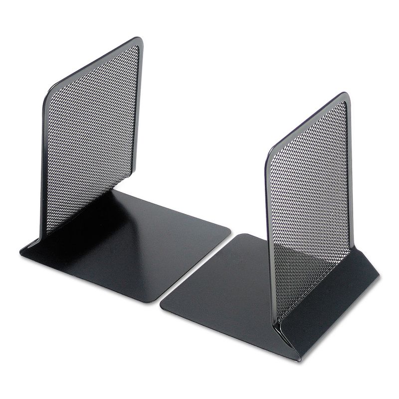 Universal Metal Mesh Bookends 5 3/8" x 6 3/4" Black 20025