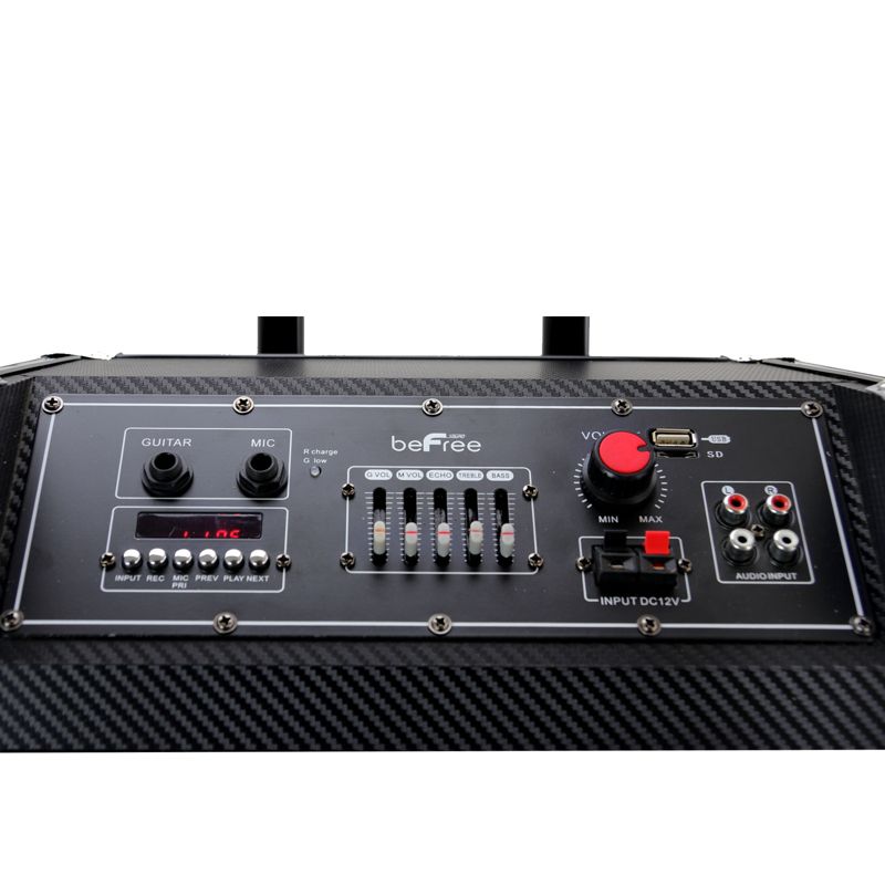 beFree Sound Sleek 10 Inch Professional Portable Bluetooth PA Speaker