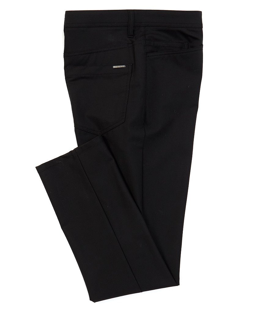 Hart Schaffner Marx 5-Pocket Straight Fit Wool Bistretch Pants
