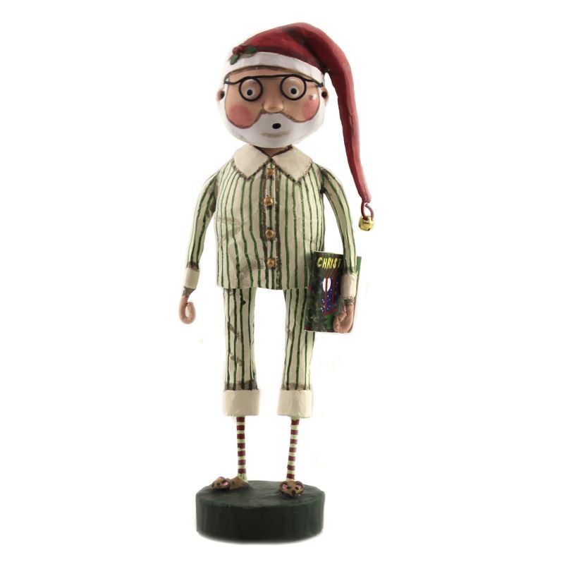 Lori Mitchell 7.5" Storytime Santa Claus Bedtime Christmas  -  Decorative Figurines