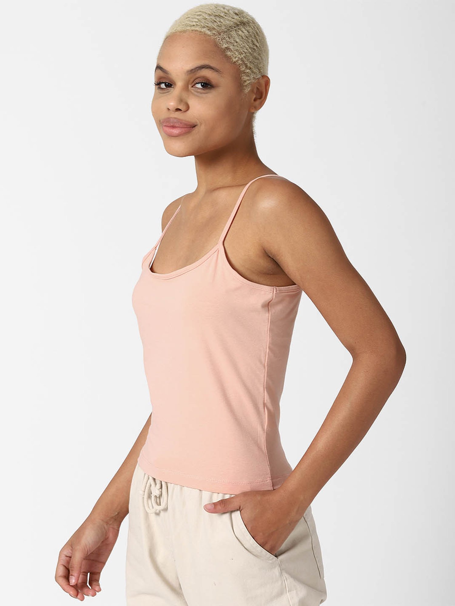 Enamor White Non-Padded Camisole