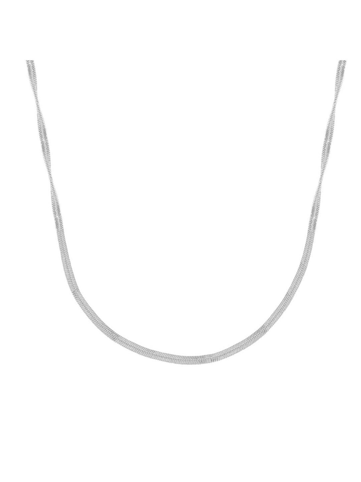 Rihi by P.C. Chandra Jewellers 92.5 Sterling Silver Snake Chain for Women & Girls