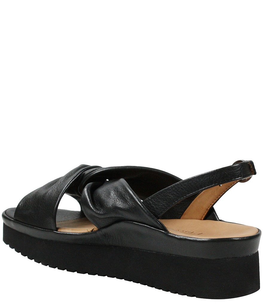 L'Amour Des Pieds Amiens Leather Twist Knot Sandals