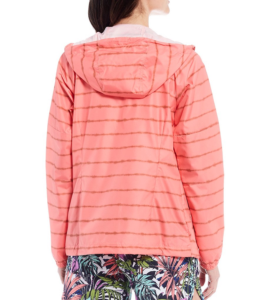 Columbia Side Hill Tie-Dye Printed Long Sleeve Packable Windbreaker