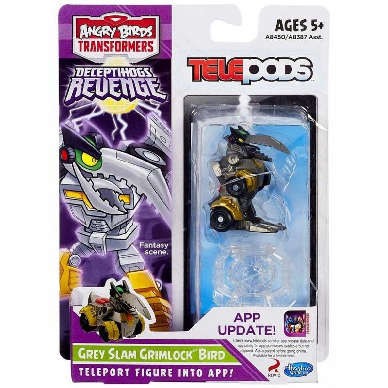 Grey Slam Grimlock Bird | Transformers Angry Birds Telepods Action figures