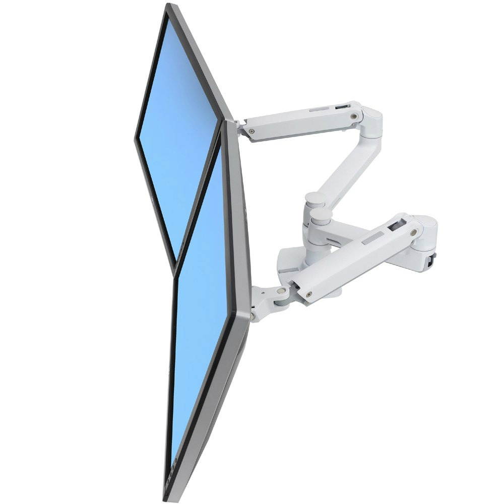ERGOTRON 45-491-216 LX DUAL SIDE-BY-SIDE ARM WHITE
