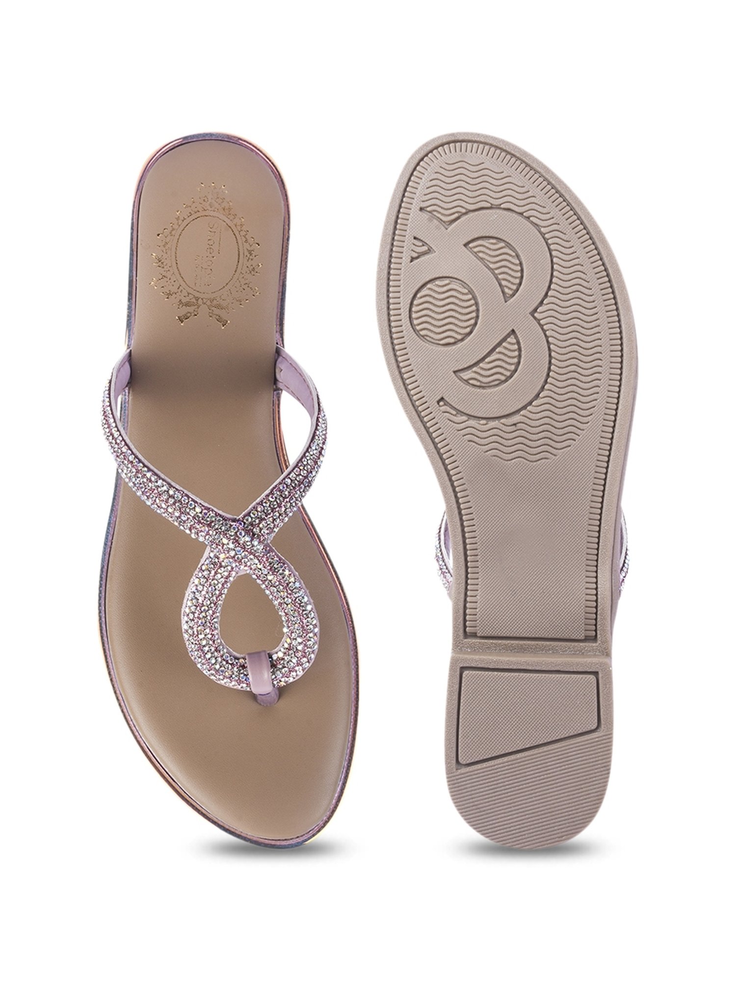 Shoetopia Women's Pink Thong Sandals