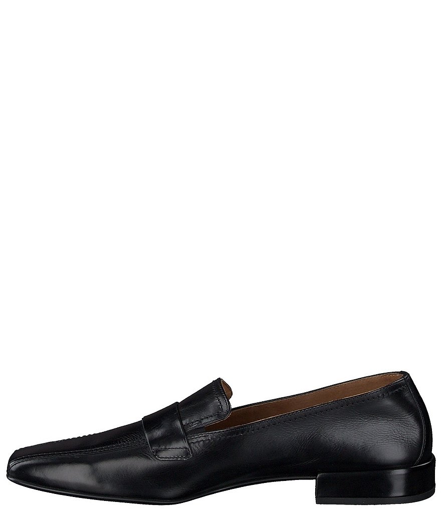 Paul Green Elise Flat Leather Square Toe Dress Loafers