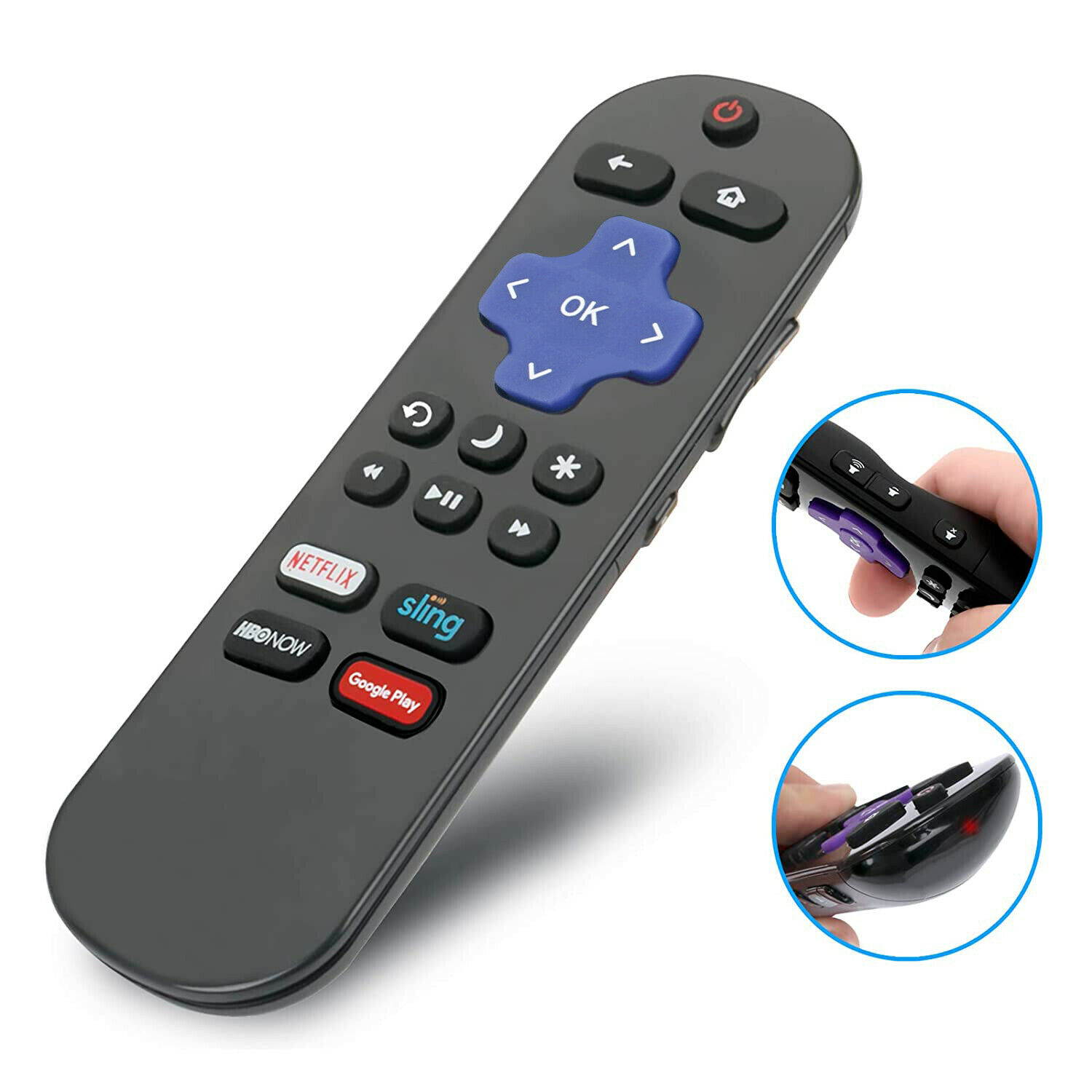 NS-RCRUDUS-17 Remote for Insignia TV HDTV NS-50DR710NA17 NS-55DR710NA17 HBO Key