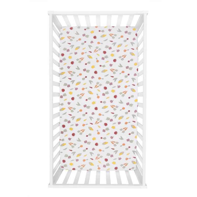 Trend Lab Farmers Market Flannel Fitted Crib Sheet