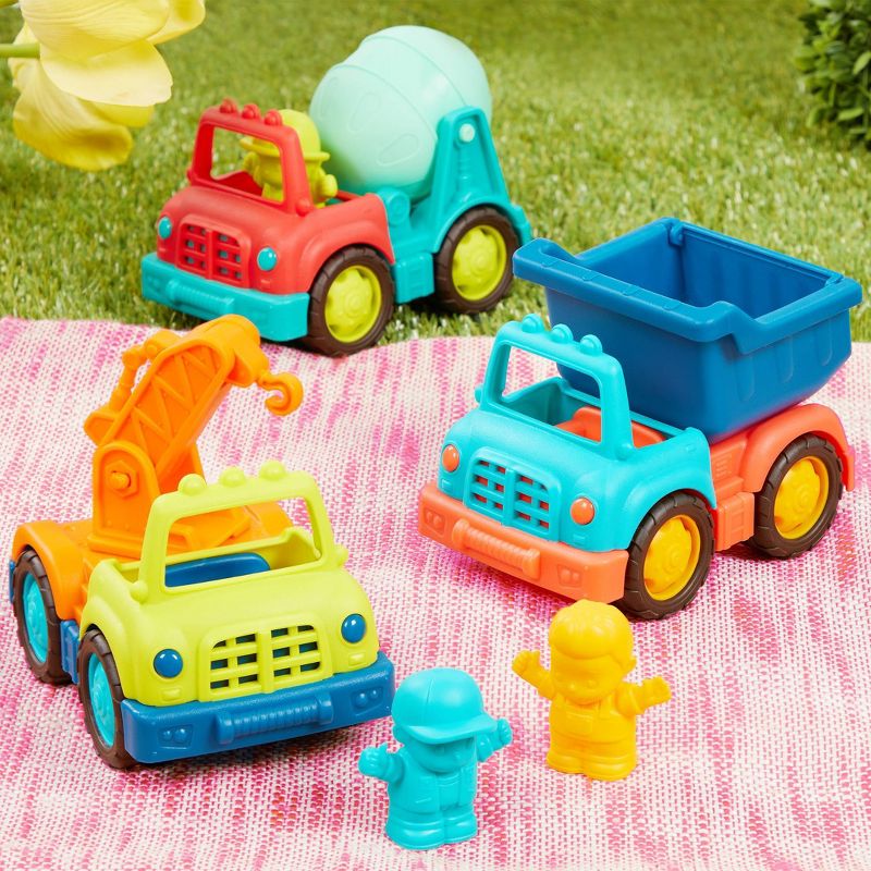 B. toys - Construction Truck Set - Happy Cruisers