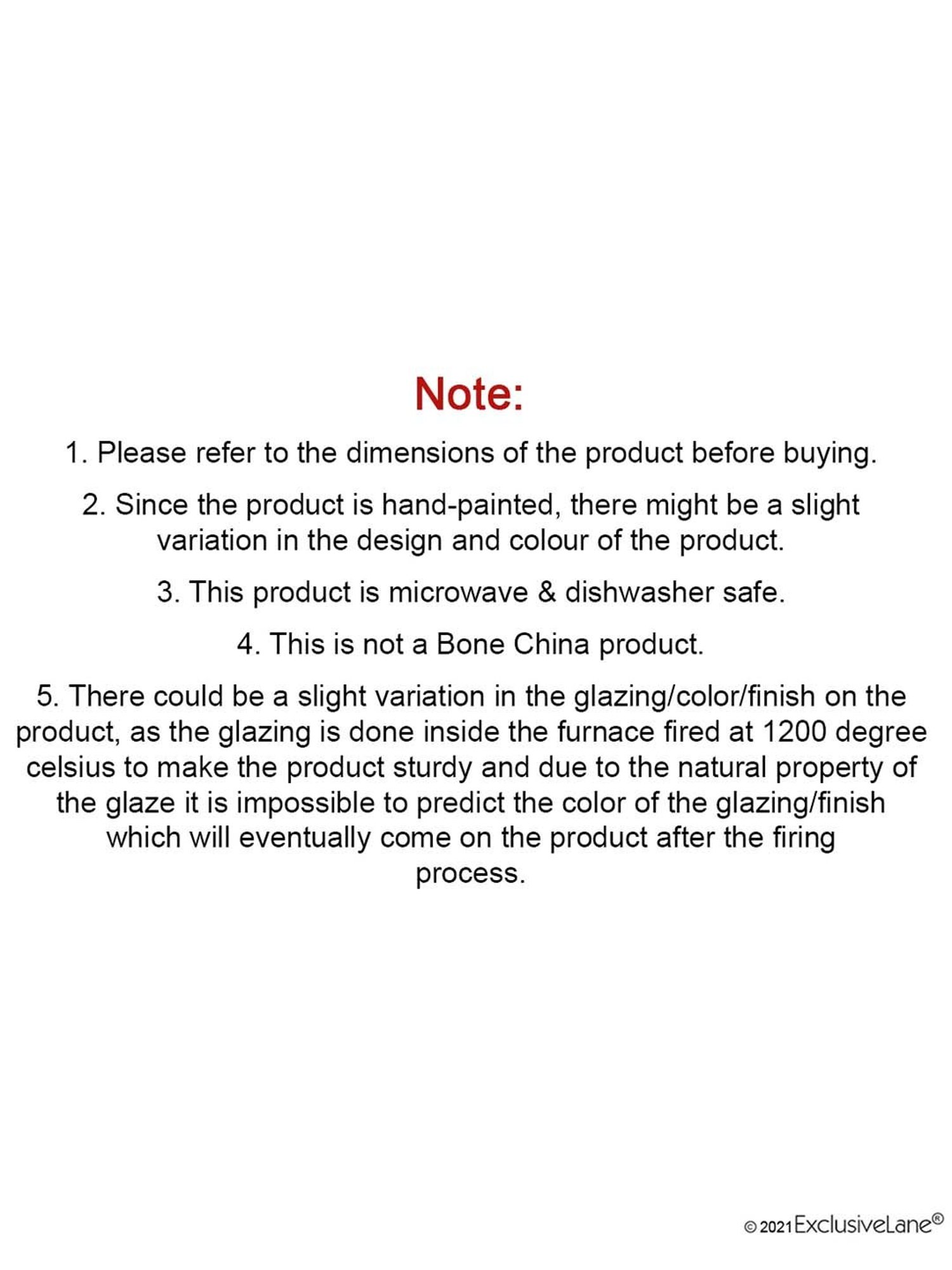 ExclusiveLane Hand-painted Trivets in Ceramic (Set of 2)