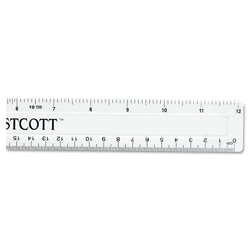 Westcott 12" Shatterproof Ruler 13862