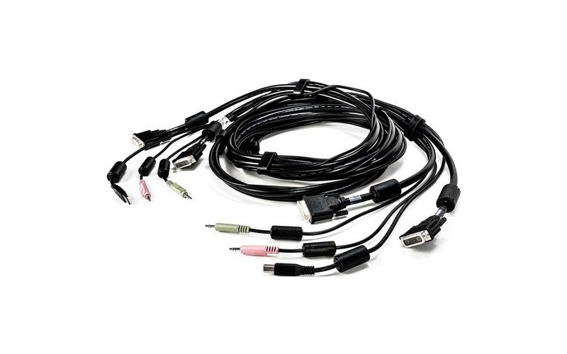 AVOCENT KVM Cable - 10 ft, Dual Display, DVI-I, 1 x USB, 2 x Audio, Standard KVM cable