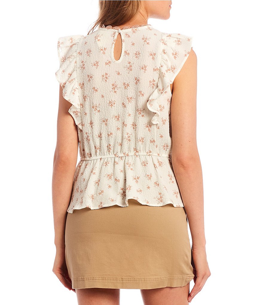 June & Hudson Short Tie Sleeve Knit Tee