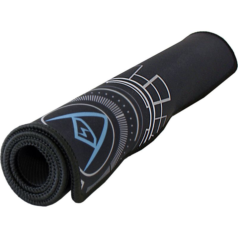 Adesso TRUFORM P101 - 12 x 8 Inches Gaming Mouse Pad - 0.1" x 8" Dimension - Black - Rubber Base, MicroFiber, Cloth - Scratch Resistant, Anti-slip