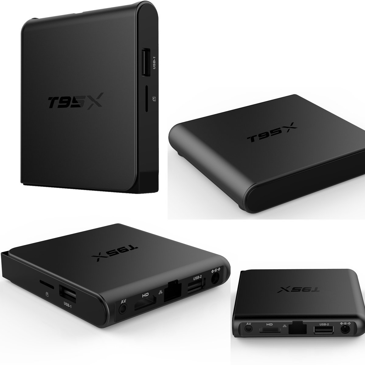 HONGYU T95X Android 6.0 TV BOX HD Amlogic S905X Quad Core 64bit 2GB / 8GB BT 4.0 Wifi Ethernet LAN VP9 Ultra 4K 1080P Media Player