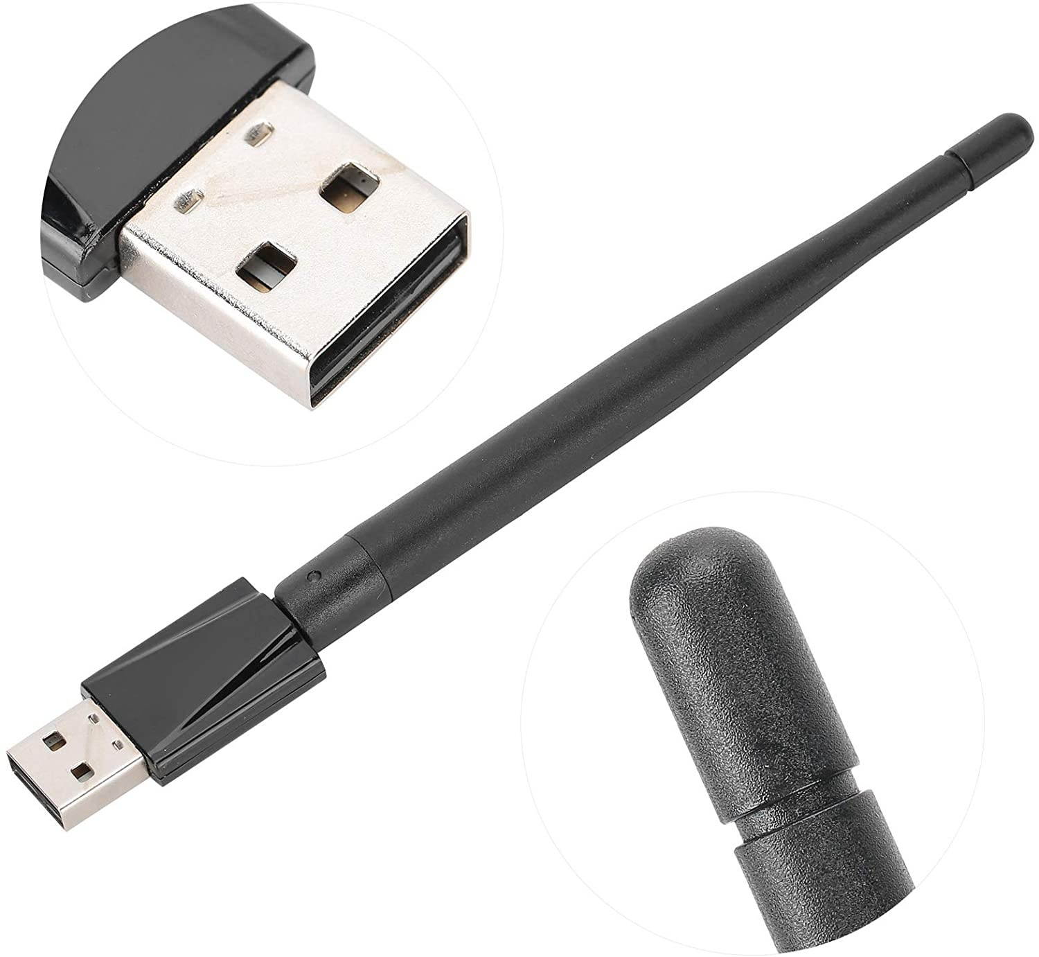 frenma WiFi Card Good Performance Practical Black Unique Durable Wireless Network Card for Router Business Office Home