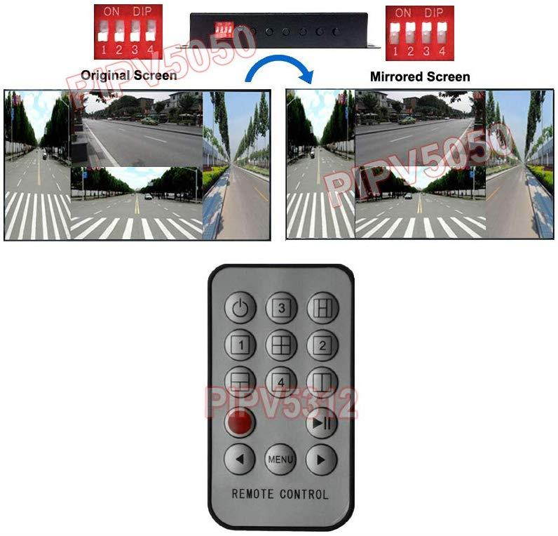 4-Channel Mini DVR with IR Remote + Multi-View Screen