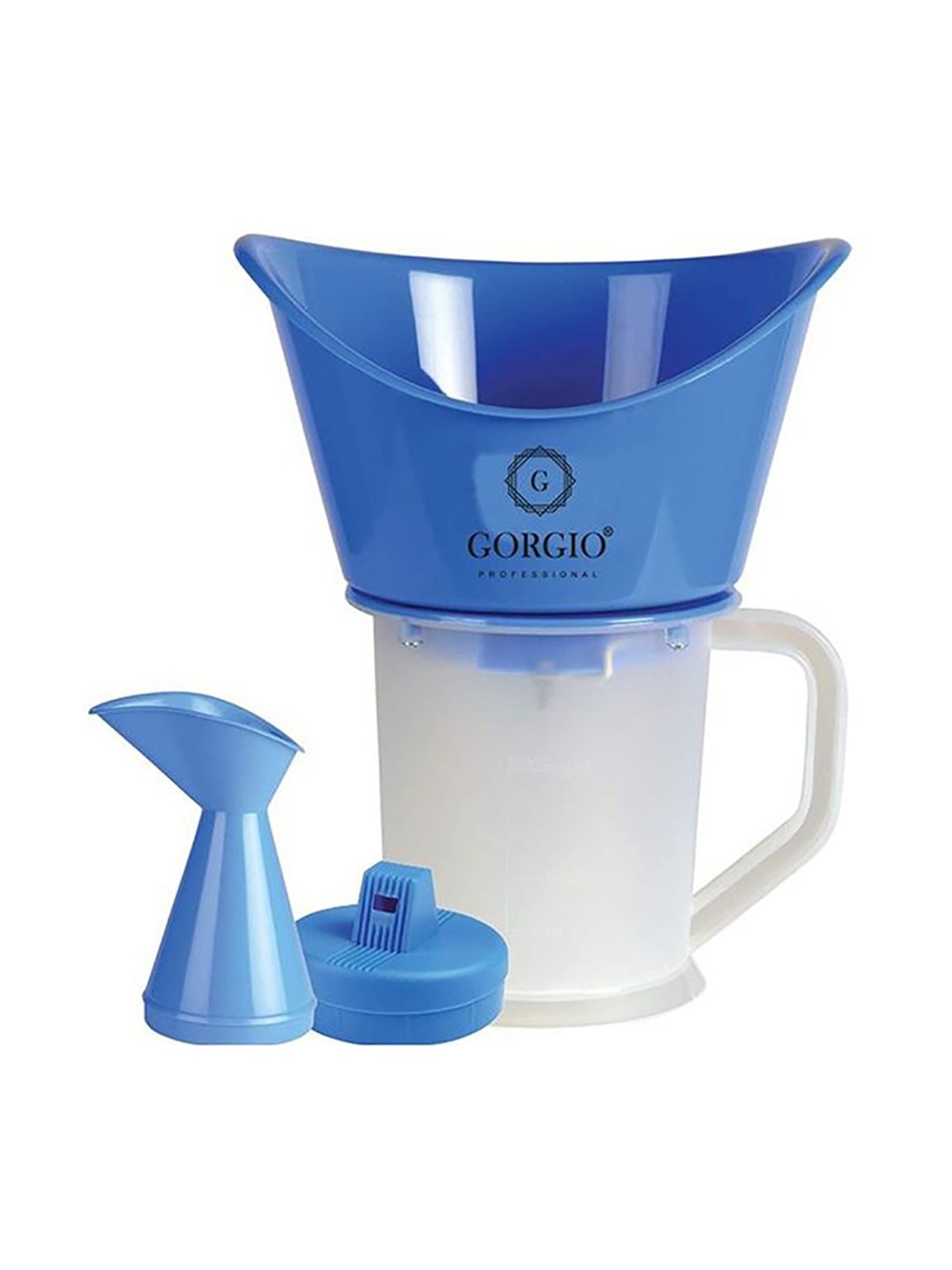 Gorgio Professional GS3 Steamer and Vapouriser (White and Blue)