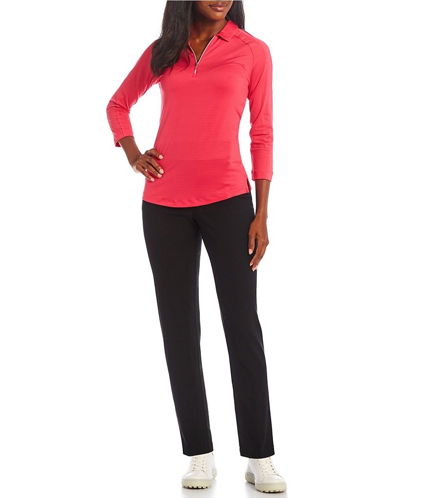 Callaway Tech Stretch Active Waist Band Back Logo Motif Pull-On Pants