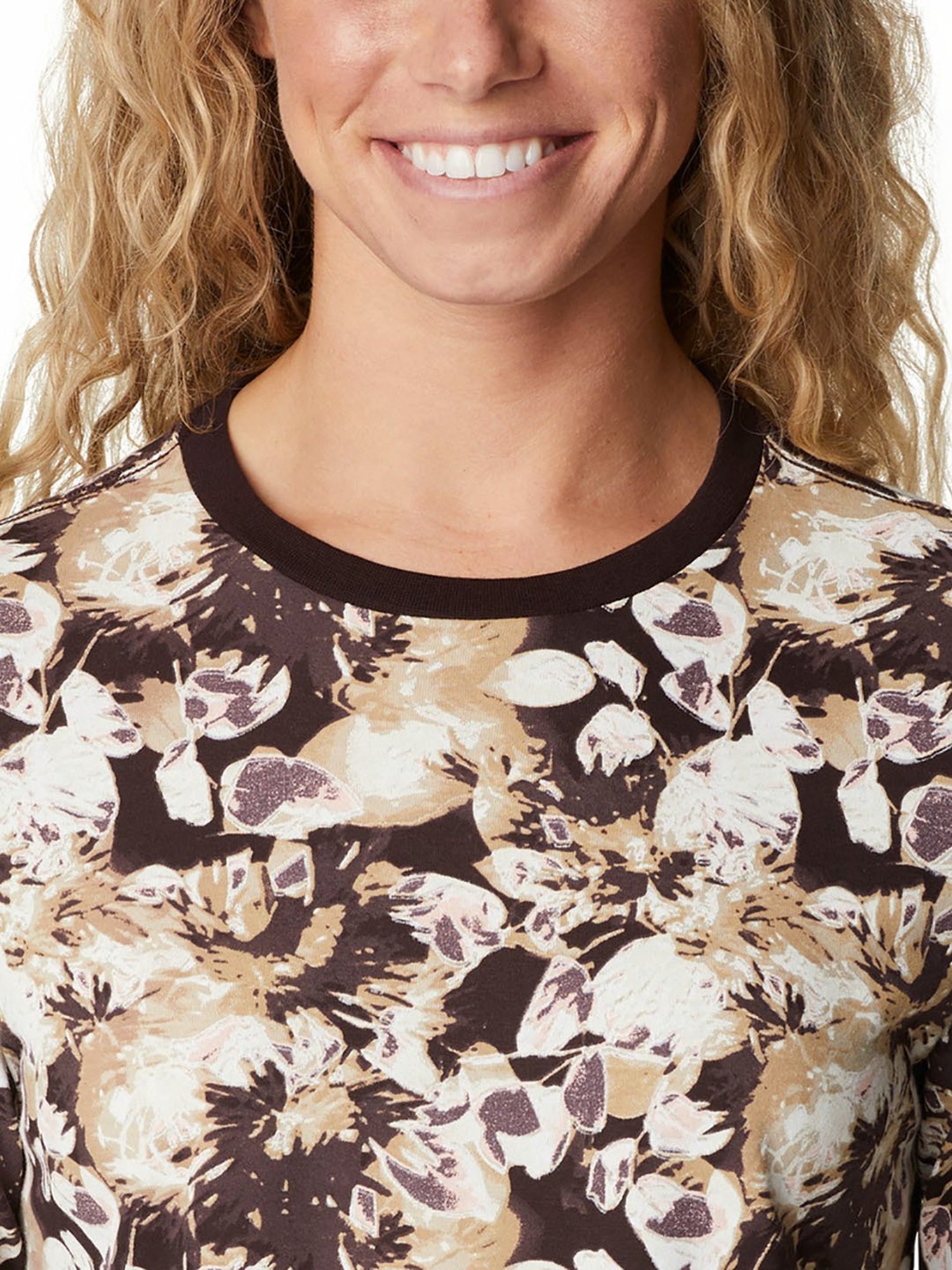 Columbia Dark Brown Round Neck North Cascades T-Shirt