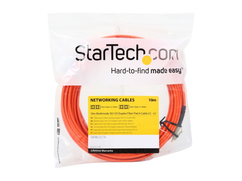 Fiber Optic Cable LC-LC 9/125 Duplex Single-Mode Fiber Cable Yellow 5 meters