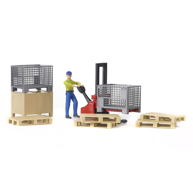 Bruder bworld Logistics Set with Man