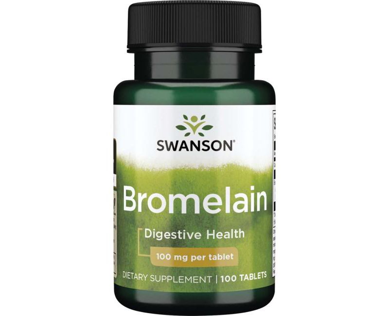 Swanson Bromelain 100 mg 100 Tablets.