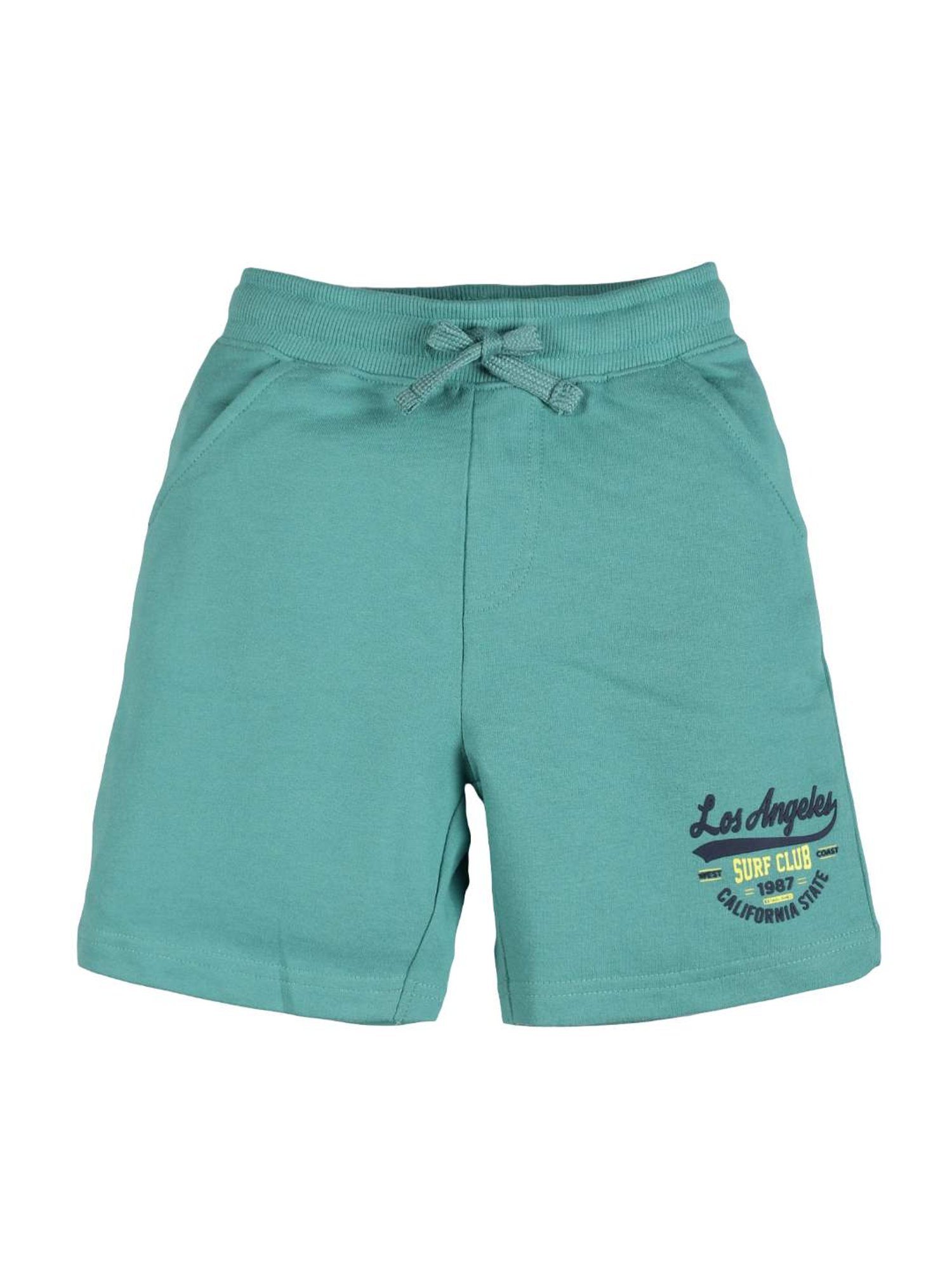 Plum Tree Boys Green Solid Shorts
