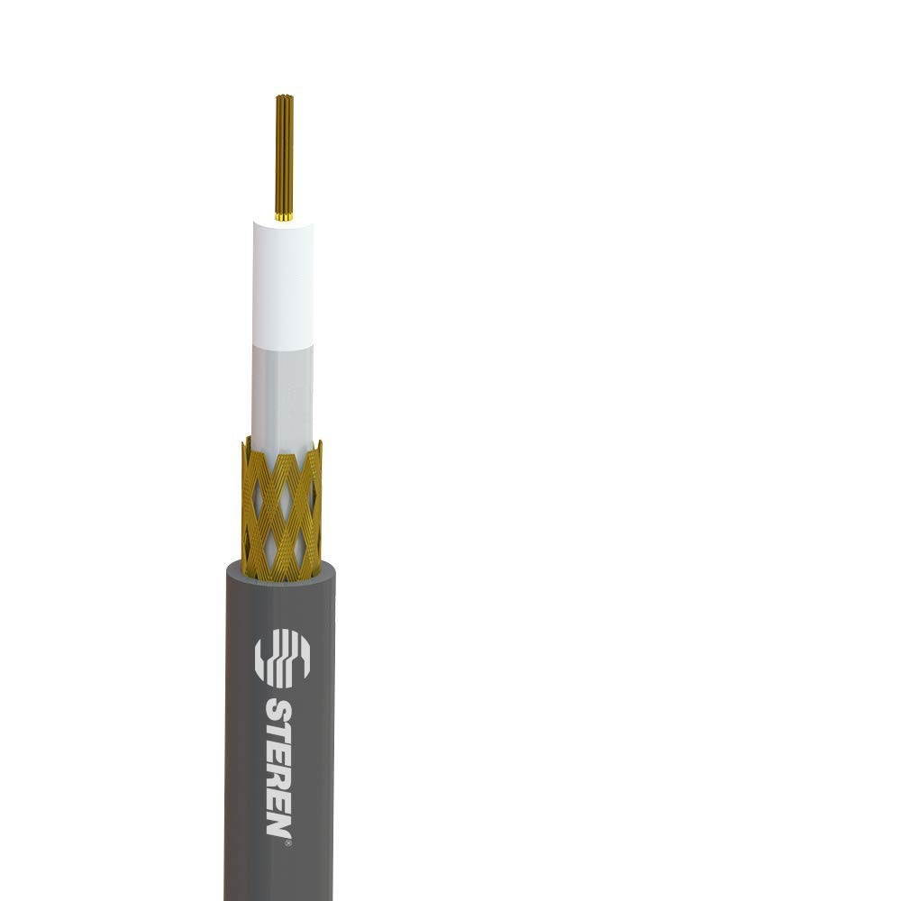 Coax Cable - Coaxial Cable Connector - 18ft Antenna Cable - Coax Connector - Coax Cable Connector - RG8X Coaxial Cable - UHF Antenna Cable - Male to Male Cable - RG8X Coax - 5.5 M - STEREN 205-718