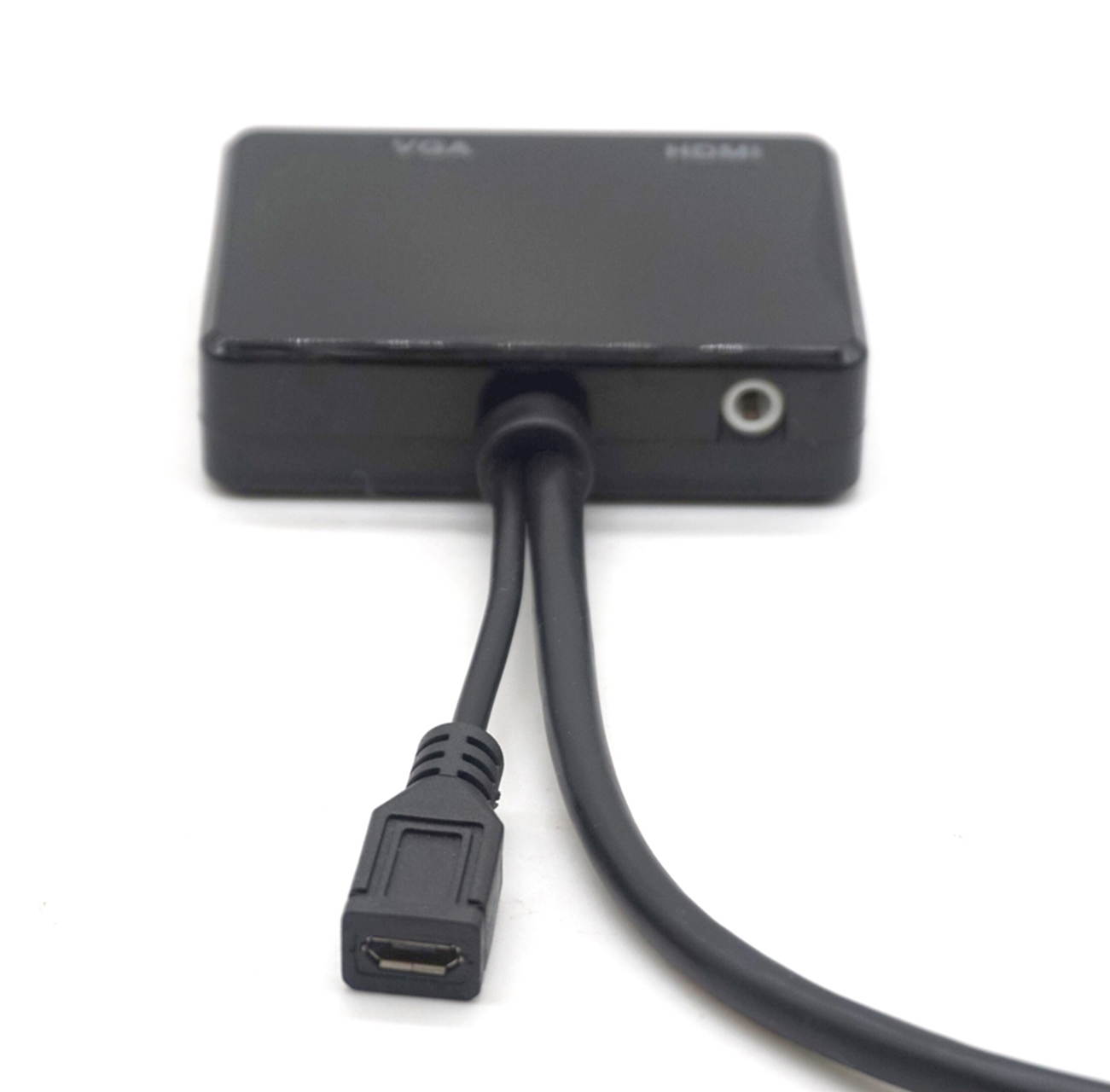 Weastlinks HDMI to VGA & HDMI Female Splitter with Audio Video Cable Converter Adapter For HDTV PC Monitor