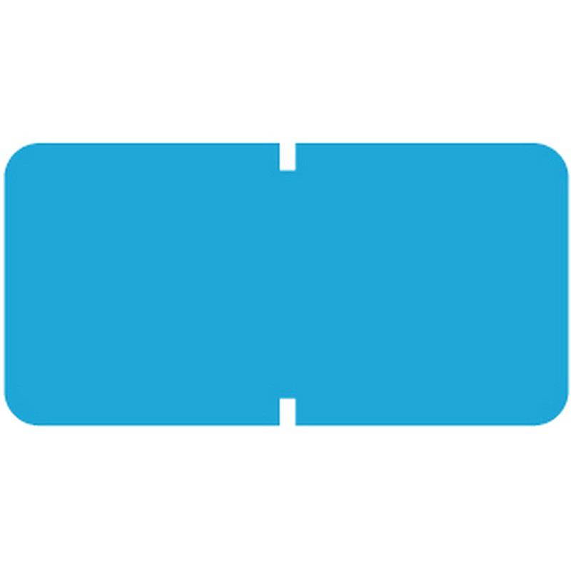 Tab Compatible Solid Light Blue Labels, Vinyl Kimdura Stock, 1/2" X 1" Individual Colors - Roll of 1000