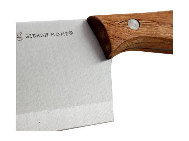 Gibson Home 107196.01 Seward 6 inch Cleaver with Wooden Handle