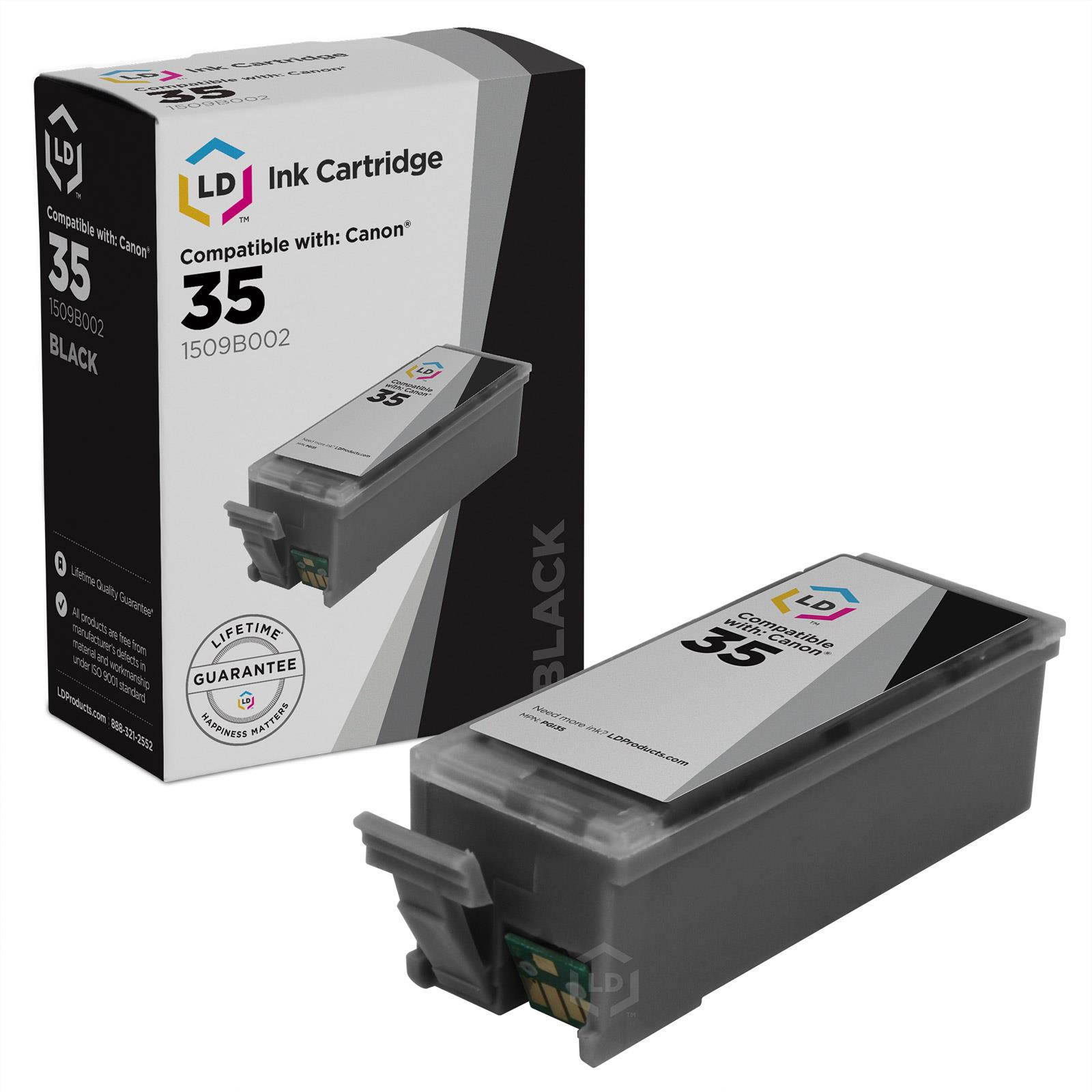 LD &copy; Compatible Canon PGI35 and CLI36 Set of 6 Ink Cartridges: Includes 4 Black and 2 Color Cartridge for use in the Canon IP100 Printer