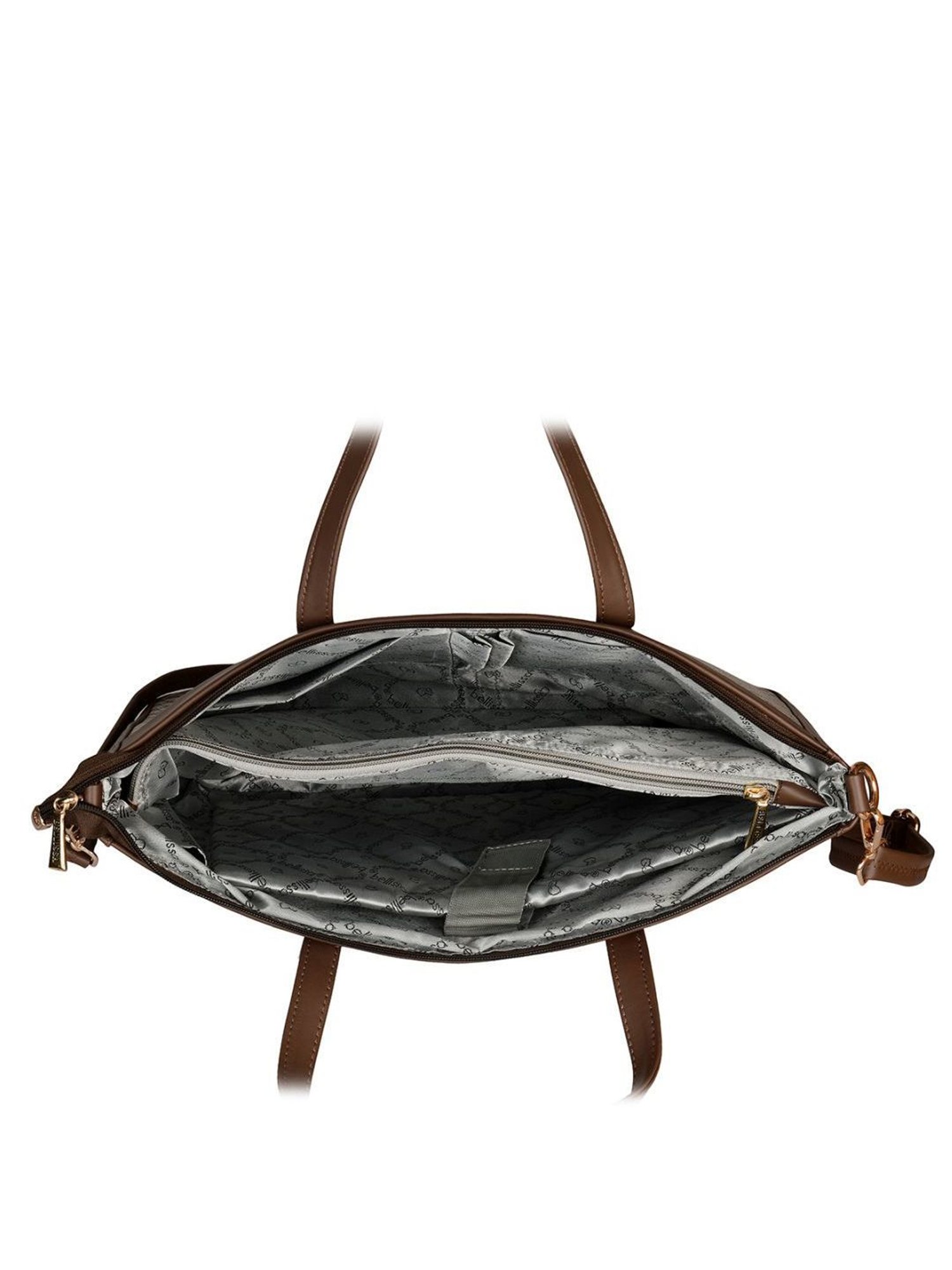 Bellissa Brown Printed Medium Professional Laptop Handbag