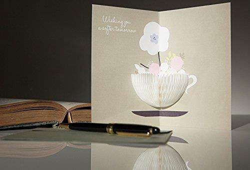 YURICOM Handmade Honeycomb Pop Up Greeting Card - Honeycomb Pop up Greeting, Birthday, Thanks, Wedding, Love, Congrats, Save the date Card (Pack of 3, Healing Cards)