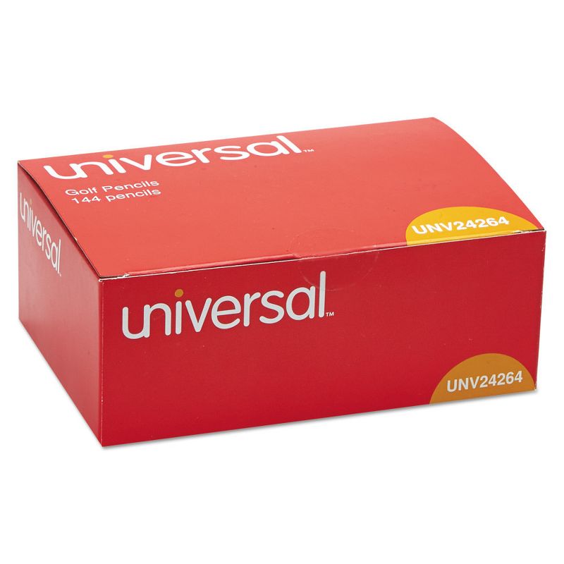 Universal 144pk #2 Golf & Pew Pencil Yellow Barrel