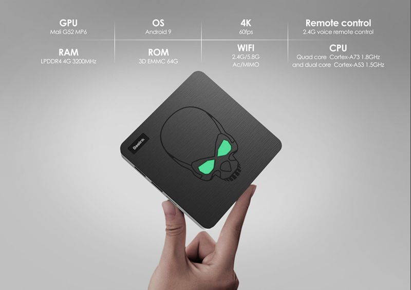 Beelink GT-King TV BOX Amlogic S922X 4G/64G 2.4G+5G WIFI 1000M LAN