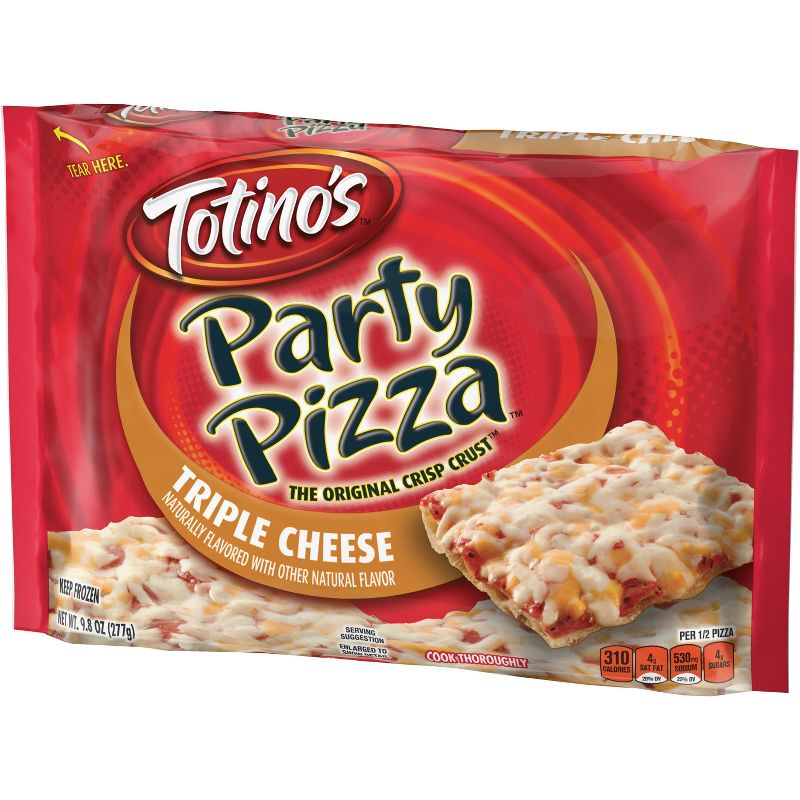 Totino's Triple Cheese Party Frozen Pizza - 9.8oz