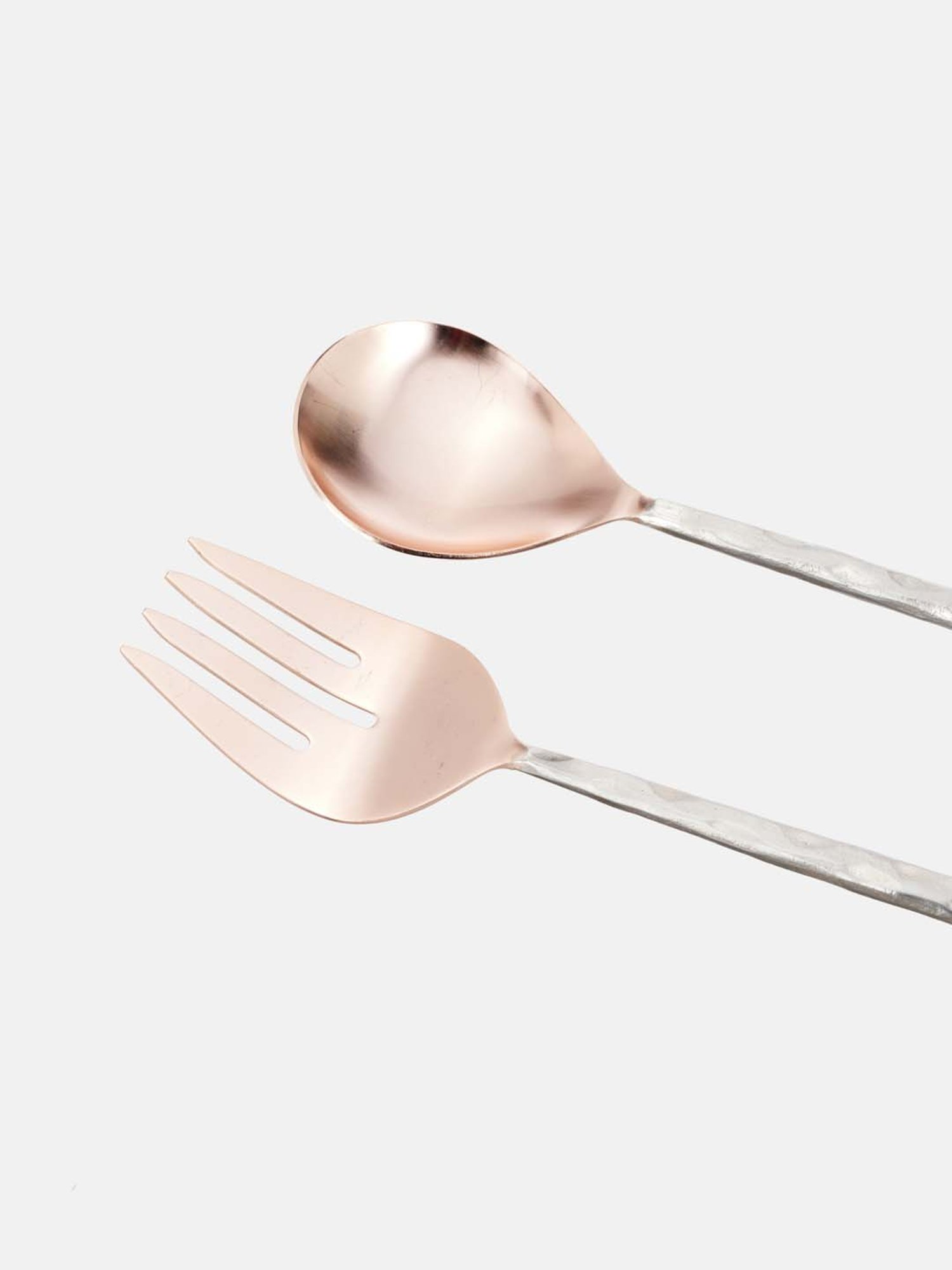 Fabindia 'Ayira' Golden Stainless Steel Salad Server - Set of 2