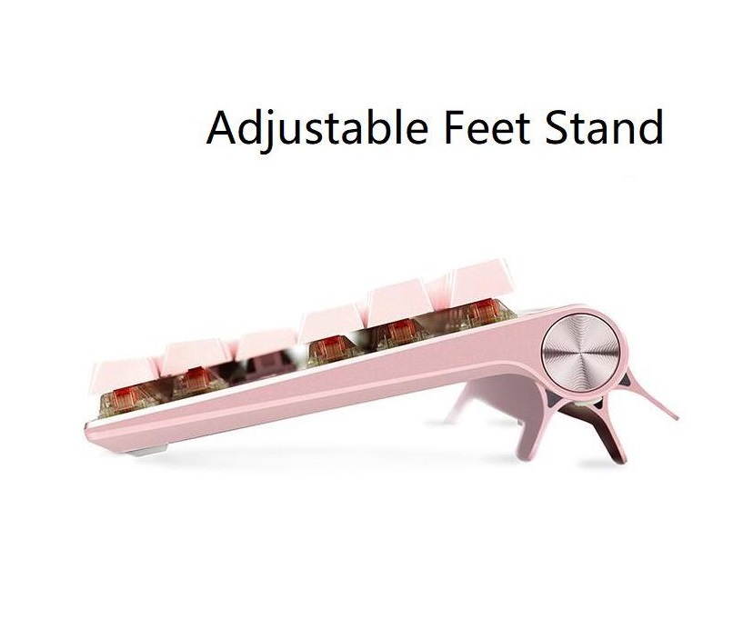 Cherry MX 8.0 RGB Pink TKL NKRO Gaming Mechanical Keyboard Wholly Aluminum Alloy Body Double-shot Keycaps  With Metallic Portable Case - Cherry MX Brown