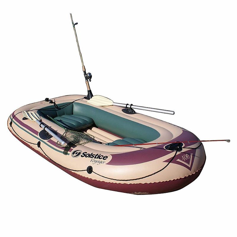 Intex Explorer 200 Inflatable 2 Person River Boat Raft Set with 2 Oars & Pump