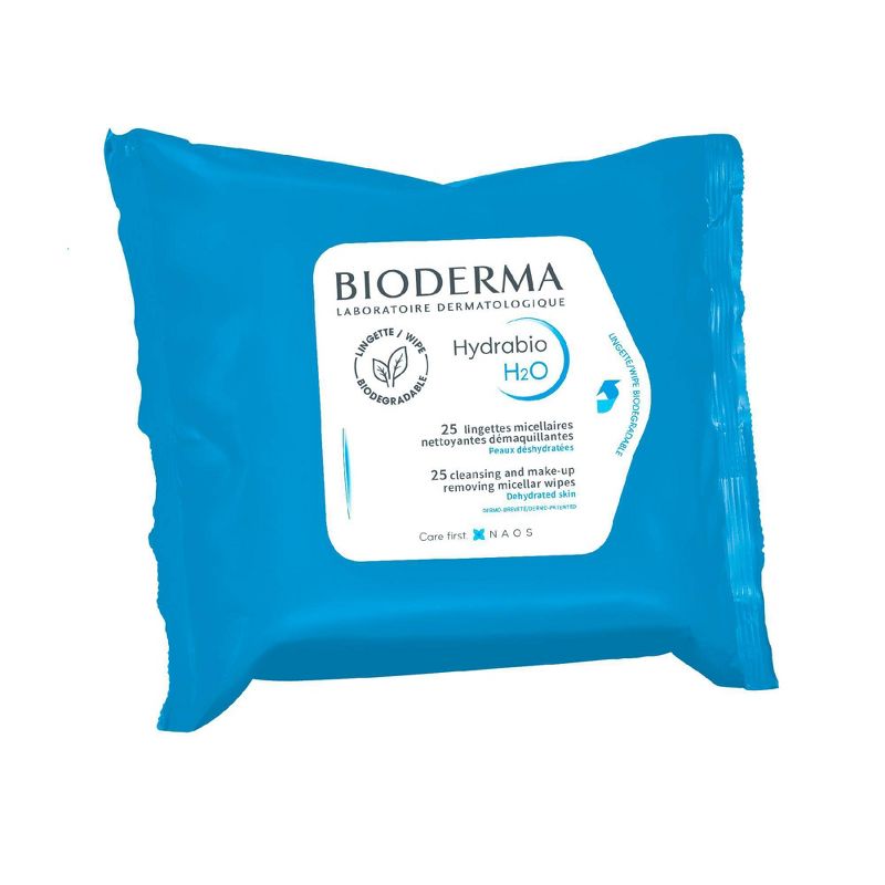 Bioderma Hydrabio H2O Facial Cleansing Wipes - 25ct/2pk