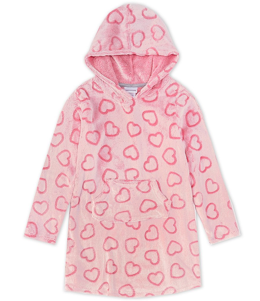 Dream Life Big Girls 7-16 Embossed Heart Cozy Hoodie