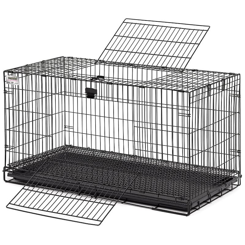 Trixie 2-Story Rabbit Hutch - Medium - Brown/White