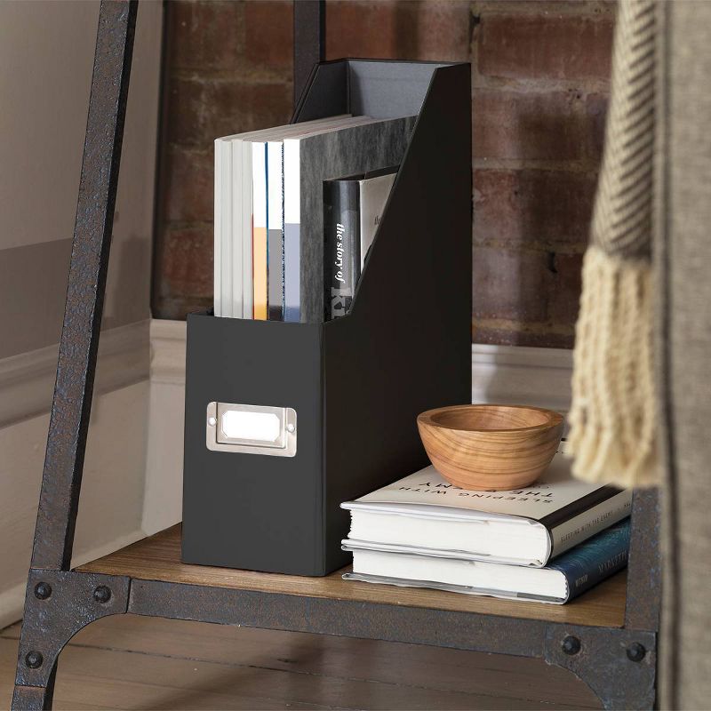 Snap-N-Store Jumbo Magazine File - Black