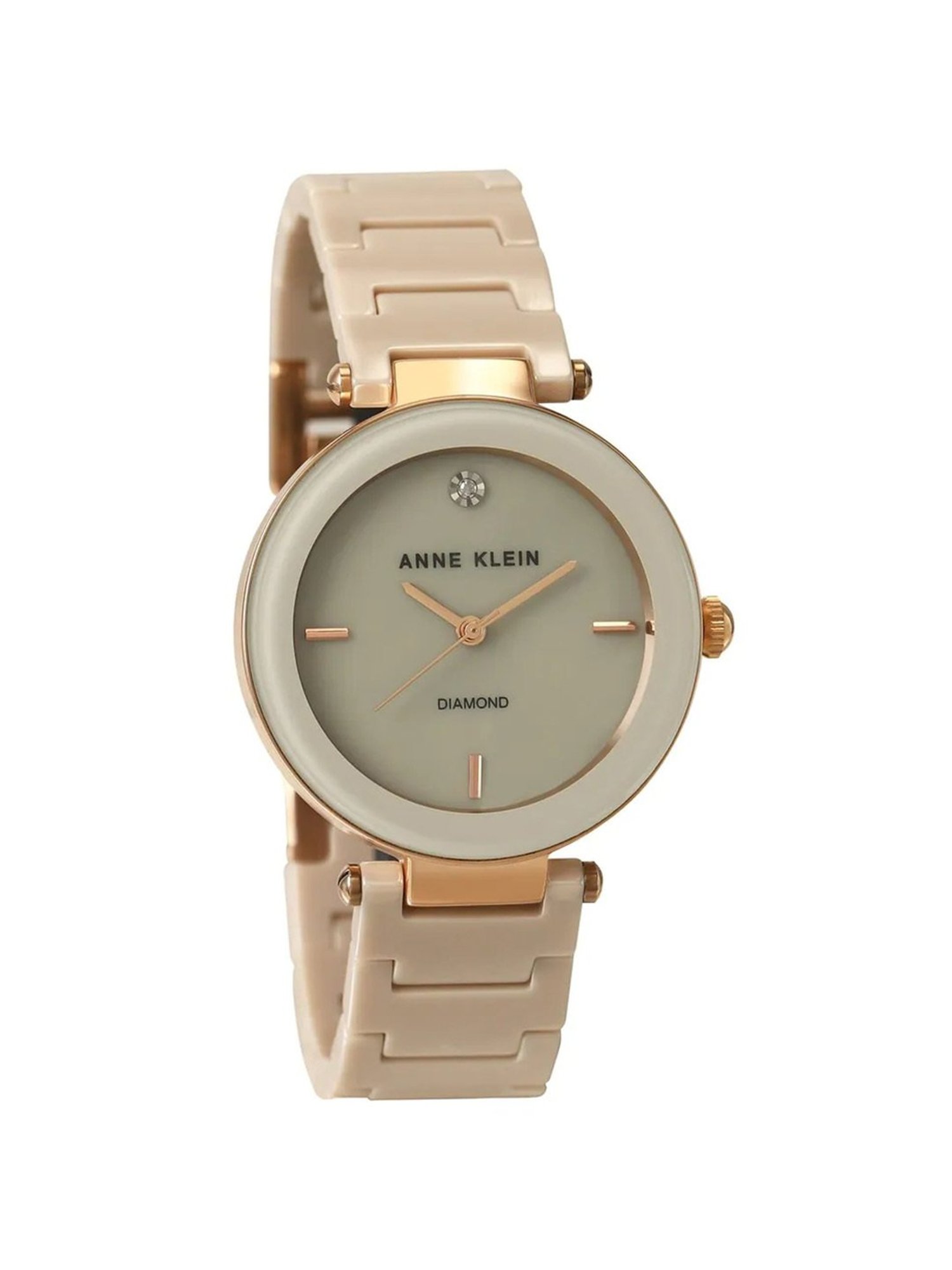 Anne Klein NDAK1018RGTN Ceramics Analog Watch for Women