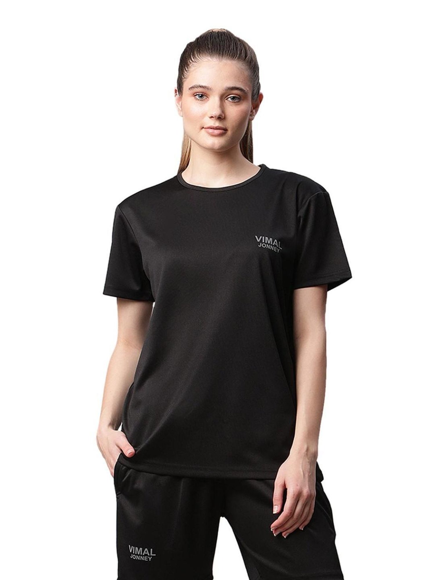 Vimal Jonney Multicolor Logo Sports T-shirt (Pack of 3)